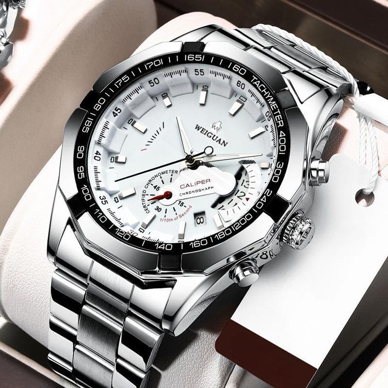 Fashion Automatic Movement Ρολόι Ανδρικό Ημερολόγιο Αδιάβροχο Φωτεινό Μη μηχανικό Ρολόι Μεγάλο Καντράν