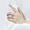His and Hers Couple Rings Luxury Gold Color Women Heart Zircon Wedding Rings Set Men Stainless Steel Ring Wedding Jewelry Gifts