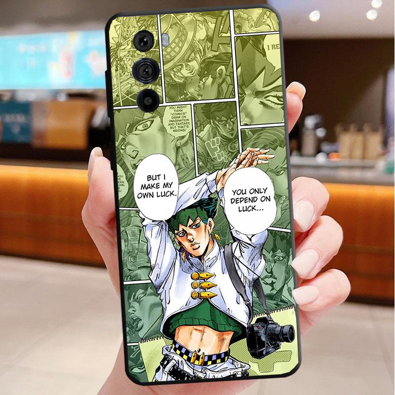 Phone Case For Motorola Edge 50 40 Pro 60 50 40 30 Ultra Neo Fusion Moto G85 G72 G53 G54 G84 G13 G32 JoJo Bizarre Adventure