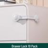 Children's Adjustable Safety Lock for Drawers, Cabinets, and Refrigerators - Anti-Pinch, Transparent, Baby-Proof Latch.