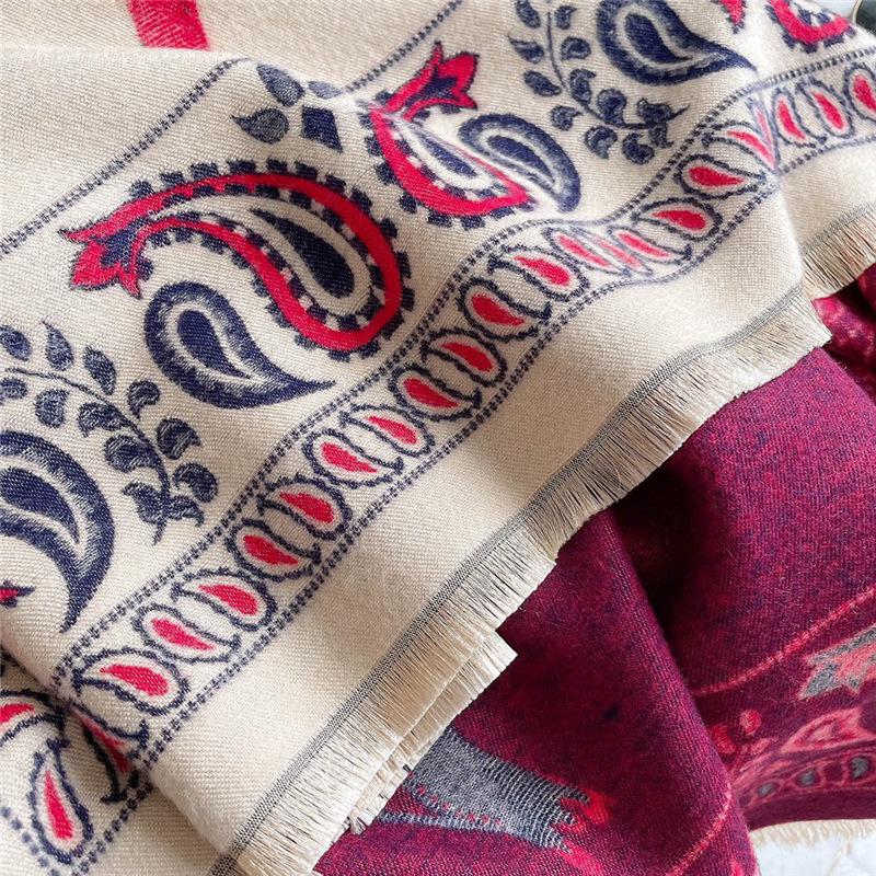 Imitation Cashmere Sun Protection Silk Shawl for Summer - Dual-Use Scarf and Outerwear