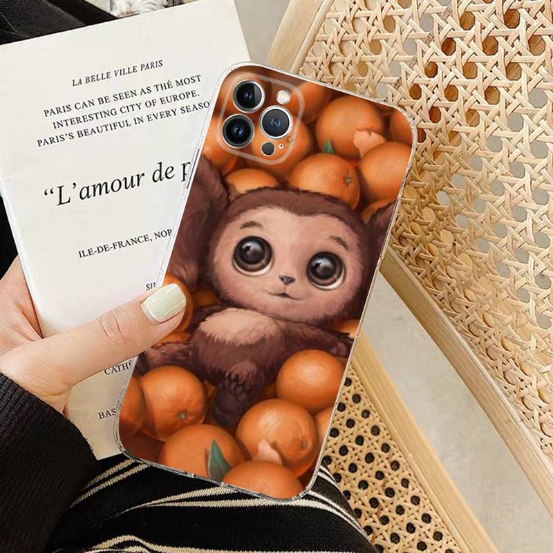 Cheburashka Handyhülle Silikon Weich für iphone 14 13 12 11 Pro Mini XS MAX 8 7 6 Plus X XS XR Hülle