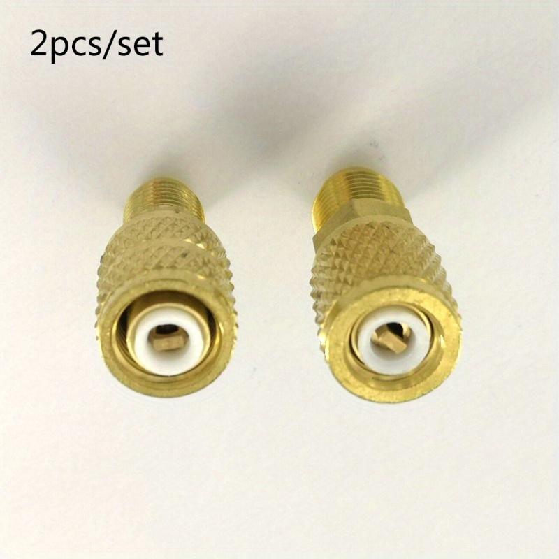 2pcs/set R410a Refrigeration Charging Adapter 5/16 SAE F Quick Couplers To 1/4 SAE M Flare 5/16 SAE M To 1/4 SAE For Air Conditioner