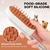 Cat Steam Brush for Shedding Pet Spa Brush Self-Cleaning Pet Grooming Comb Foldable Massage Brush for Cats Dogs