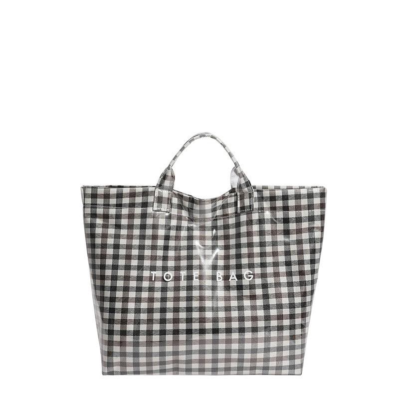 

Fashionable PVC Tote Bag Women Casual Large-capacity Commuting Handbag Niche чорний