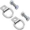 2PCS Heavy Duty Cargo Fixed Hook 14mm Hole Trailer Pull Ring Durable Trailer  Ring  For Trailers