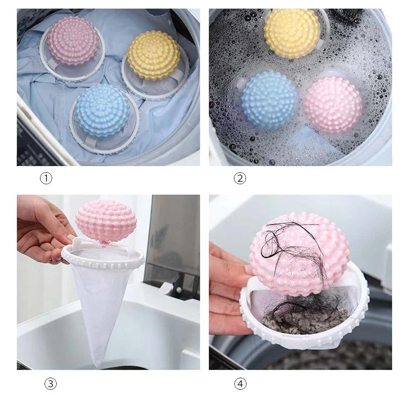 Washing machine filter float ball net bag hair remover clothing cleaning and protective ball