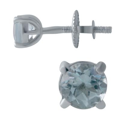 Silver Earrings with Natural Topaz 1.238ct (2020547)