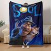 1 Stück, Disney Pixar Soul Film Merchandise: Dekorative Wohndecke Perfekt für Sofa, Bett, Reisen, Camping, Auto