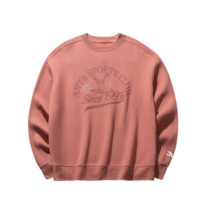 Bequemes Atmungsaktives Lockeres Sweatshirt Damen Oberteile Pfingstrose-Rosa 162518703S-3