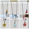 Starfish Ceramic Fish Pendant Ocean Sea Series Boho Ethnic Necklace Fish Starfish Necklace  Girls