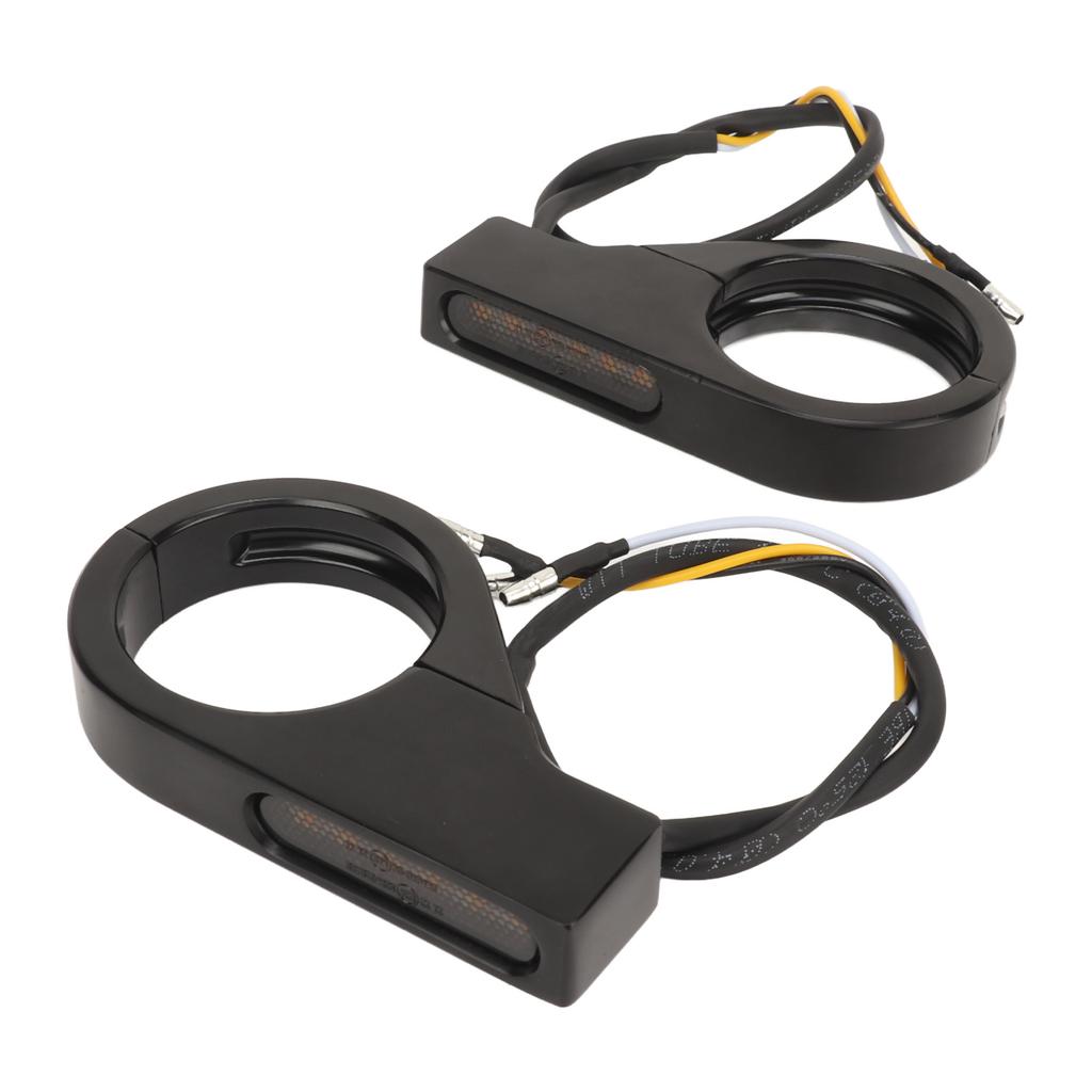 Front Fork LED Turn Signal Light High Brightness Stability Fork Clamp Indicators Lights for 41MM Fork