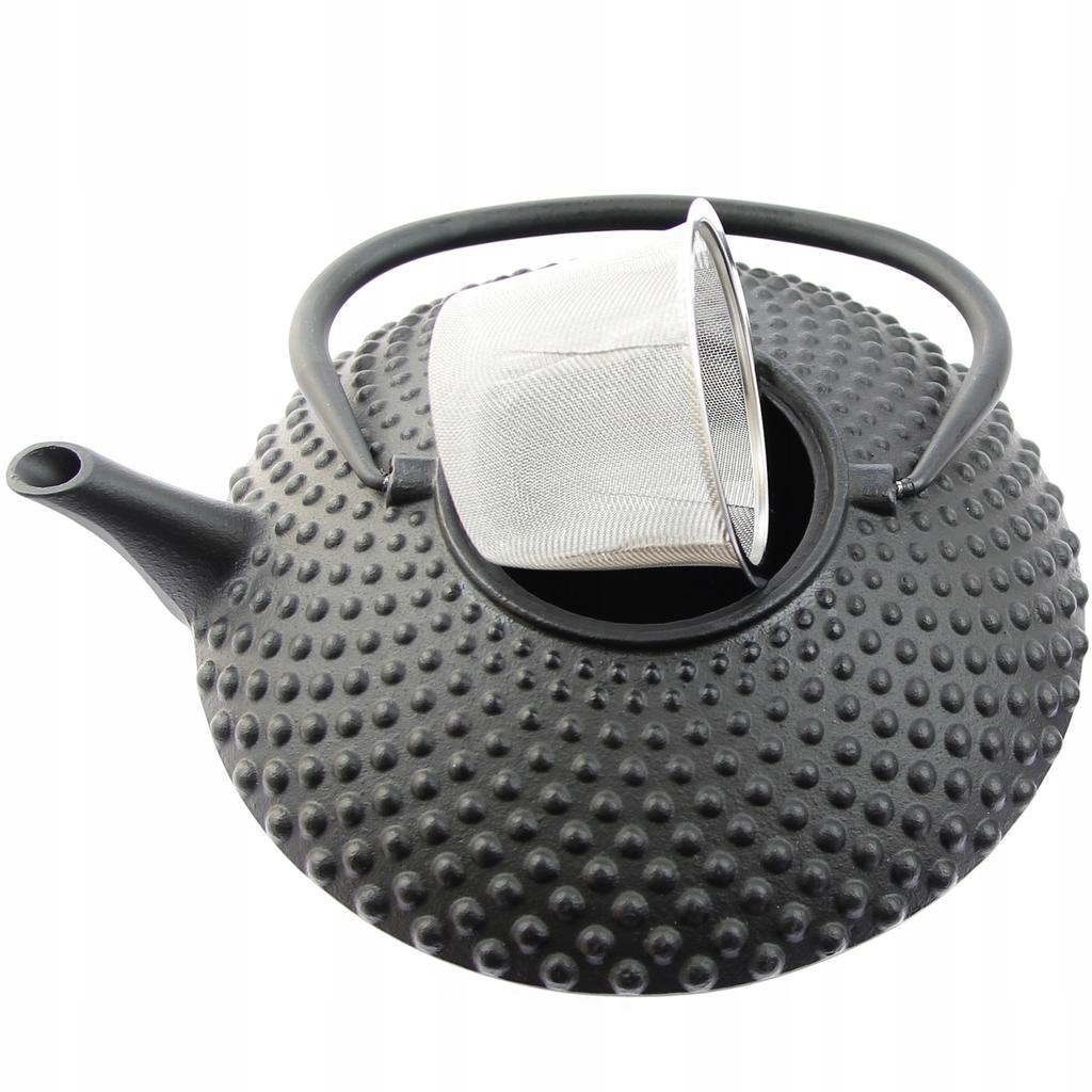 CAST IRON KETTLE 1.25L TEA TEAPERTAIN + 2x CUPS
