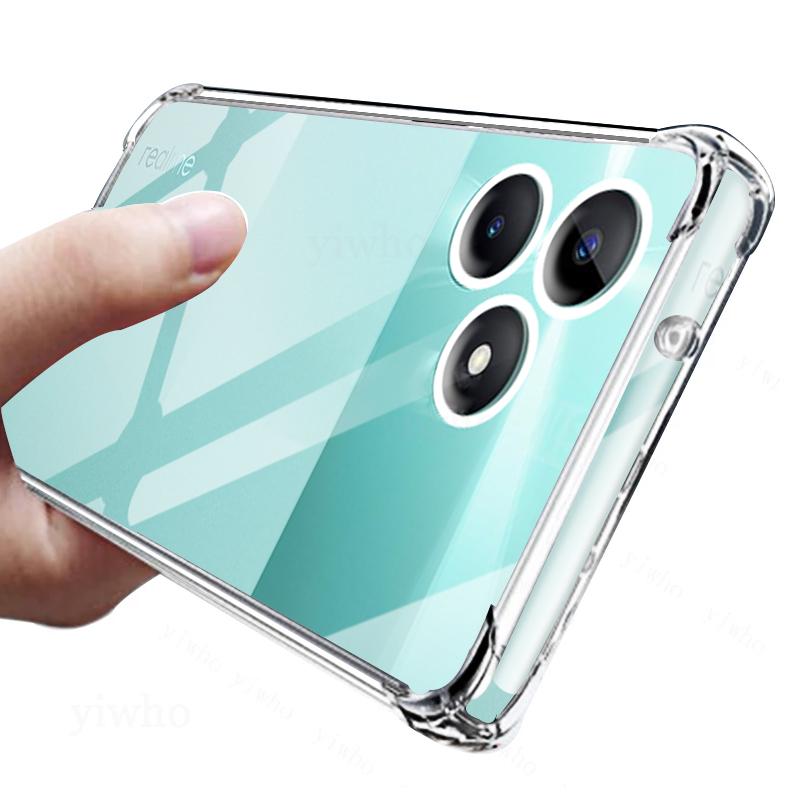Shockproof Clear Case for Realme C51 RMX3830 6.74" Soft Silicone Transparent Back Covers for Realme C 51 Phone Protective Camera
