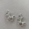 1 Pair Ice Permeating Beaded Unique Earrings Personality Earrings Minimalist