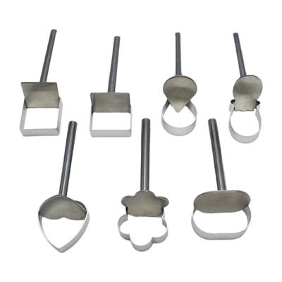 Kuchen- und Dessertform Manuelle Pressformen Praktische Edelstahlform Fondants Ausstechformen für Backbegeisterte