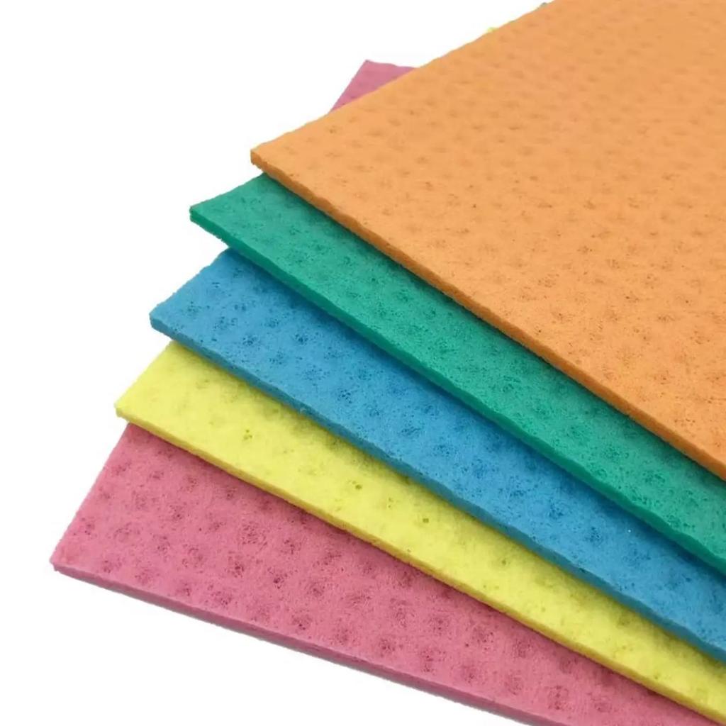 3PCS New Cleaning Cloth Sponge for Kitchen Melamine Dishwashing Sponge Wood Pulp Cotton Washing Tool Wipe Cloth Scouring Pad