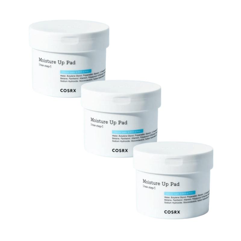 COSRX One Step Moisture Up Pad 70 Pads – Hydrating Toner Pad,  Glacial Water Formula,Daily K-Beauty Skincare for Smooth & Dewy Skin