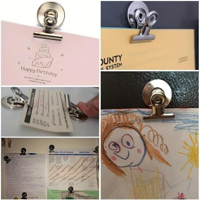 60pcs Strong Magnetic Clips for Fridge & Whiteboard 31mm Securing Items On Boats Displaying Papers Teaching and Office Settings