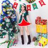 Christmas Themed Costume Green Christmas Elf Dress Adult Women's Party Performance Costume