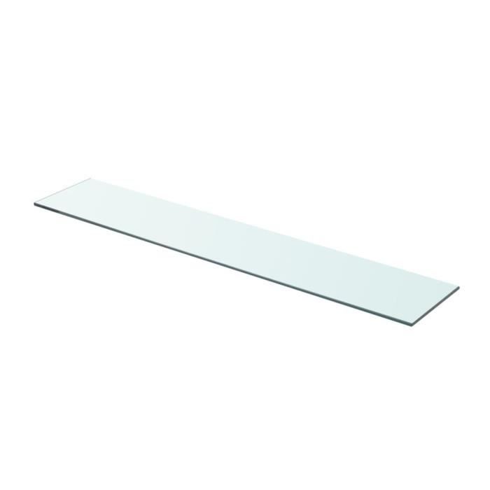 VidaXL Panneau pour étagère Verre transparent 80 x 15 cm