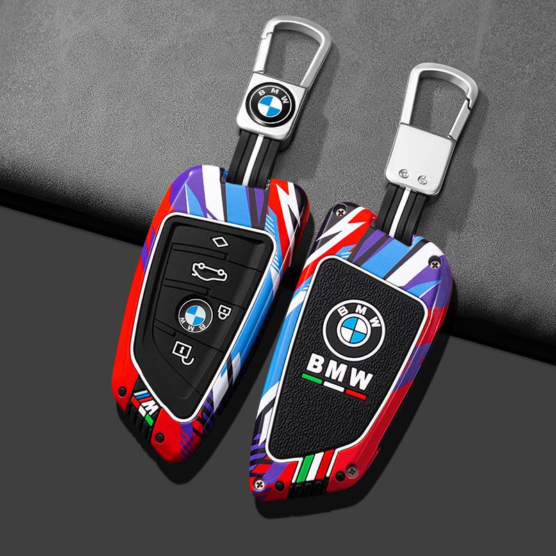 New Track Metal Alloy Car Key Case Cover Noctilucent Shell For BMW F20 G20 G30 X1 X3 X4 X5 G05 X6 X7 G11 F15 F16 G01 G02 F48 G30