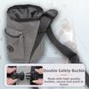 Oxford Cloth Chalk Bag Bucket with Adjustable Durable Rock Climbing Chalk Pouch Waist Belt and Zippered