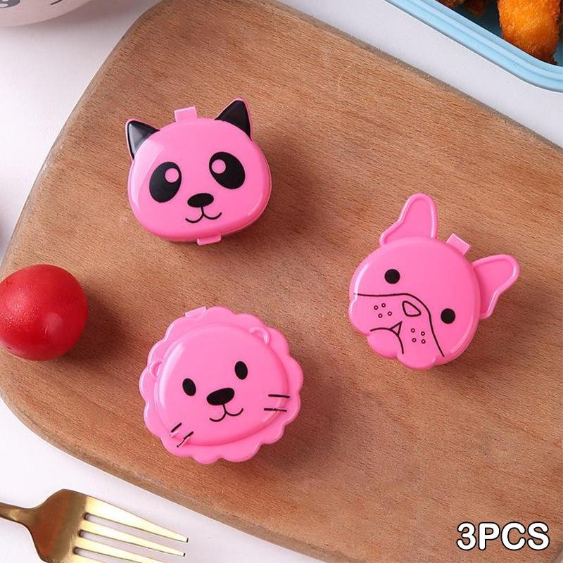 3Pcs Mini Sauce Box Squeeze Sauce Bottle Plastic Bottle Seasoning Bottle Storage Box Cartoon Cooking Seasoning Salad Bottle