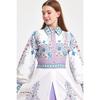 Floral Hijab Dress, Original Style, Cuffed Sleeves