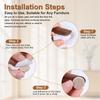 Chair Leg Protectors Round Square Felt Pads for Hardwood Floor Protector Non Slip Furniture Sofa Bed Table Chair Leg Cover Caps