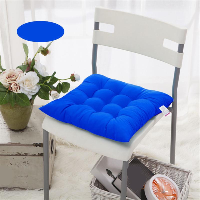 Thickened Solid Color Cushion Students Office Chair Pad Soft Computer Seat Pads Tatami Living Room Square Stool Cushions Mats