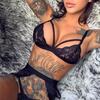 3Pcs/Set Underwear Close-fitting Visual Experience Spandex See-through Bra Three-piece Suit for Bedroom