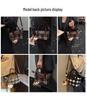 Women's Plaid Crossbody Mini Handbag - Niche Autumn/Winter Design