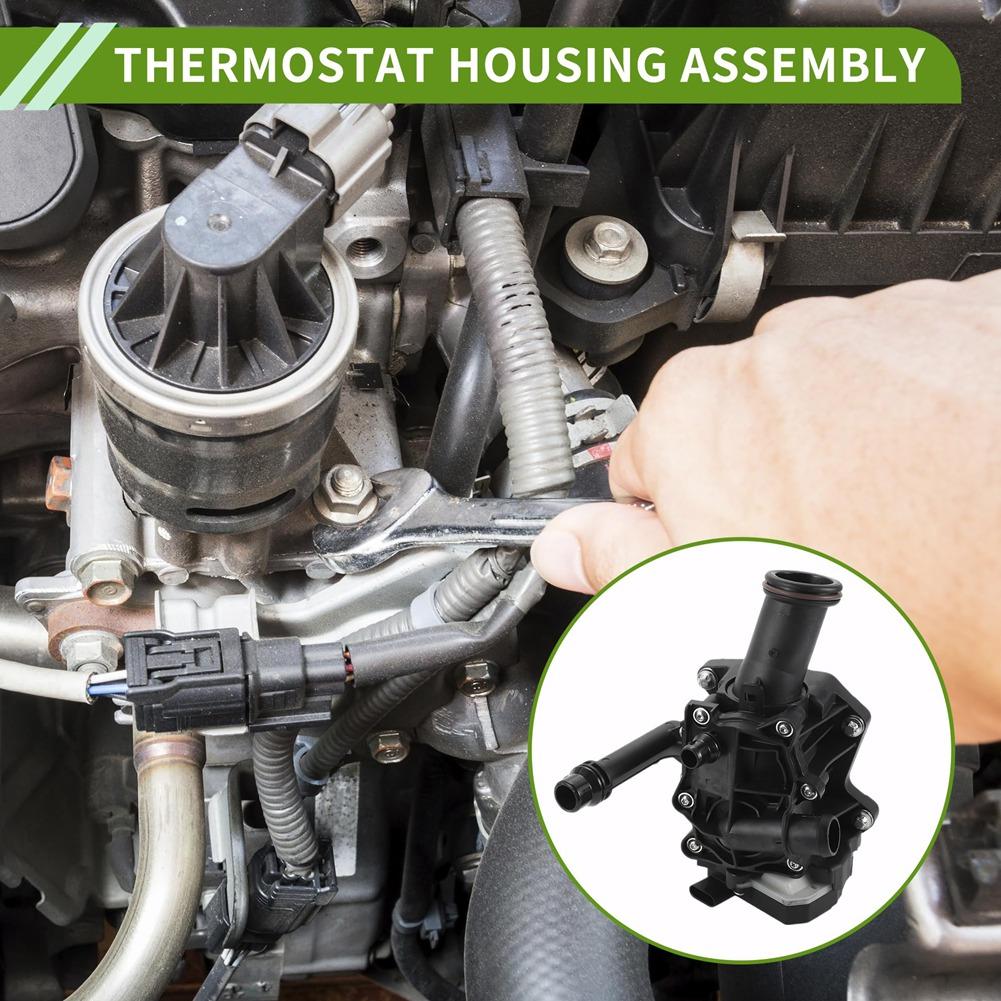 ABLZ-11537642854 Car Engine Coolant Thermostat Housing Assembly For BMW 540I Xdrive 2017-