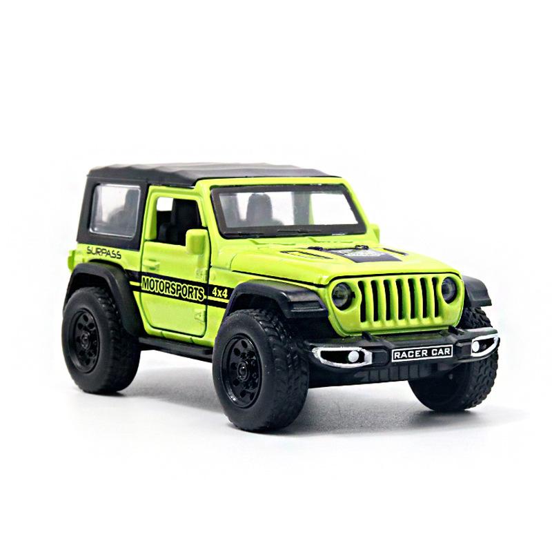 1:36 4 Doors Open Alloy Off-road Car Model, Kids Simulation Pull Back Vehicle Toy, Classic Diecast Car Boys Children's Day Gift