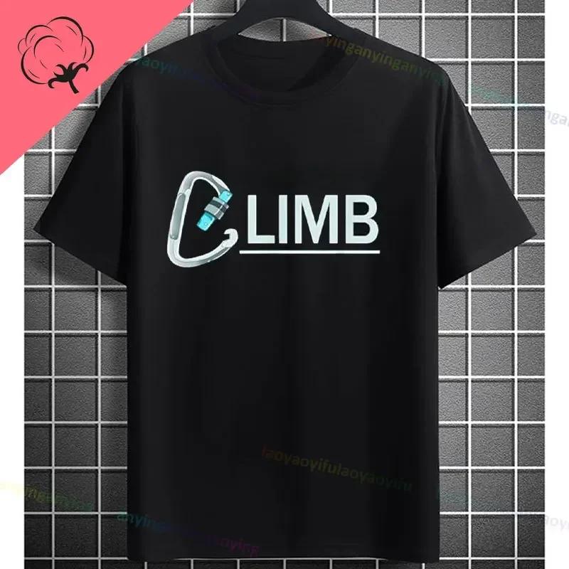 Rock Climbing Climber Bouldering Graphic Design Tshirt Pure Cotton Casual Shortsleev Outdoor Clothing Unisex Clothse