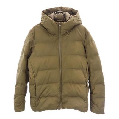 Seamless Down Parka L Olive Jacket Men's Used