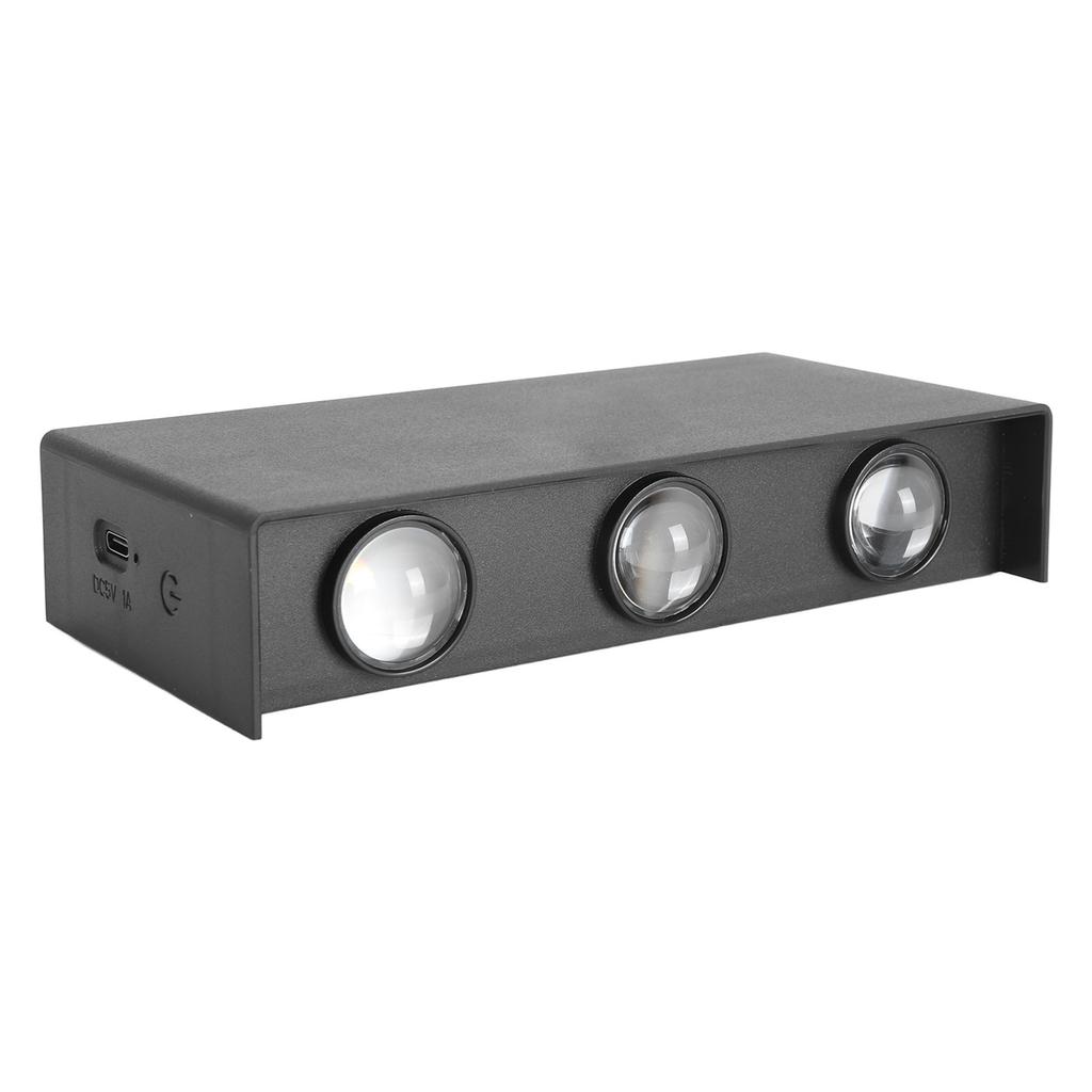 Battery Operated Wall Sconce USB Rechargeable Dimmable 3 Modes Up Down Lighting Magnetic Attraction Adhesive LED Wireless Wall Lights