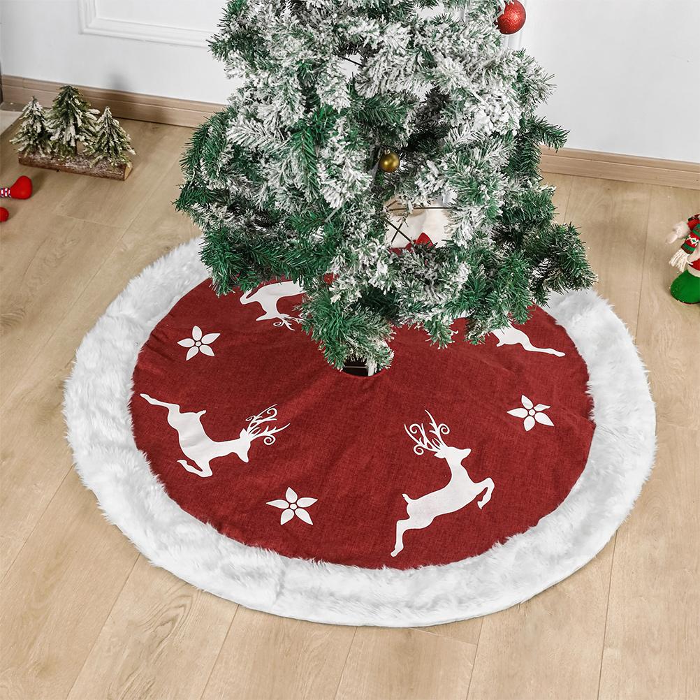 Rug Area Rugs Christmas Tree Skirt Party Supply Decoration Bottom Floor Mat Stylish