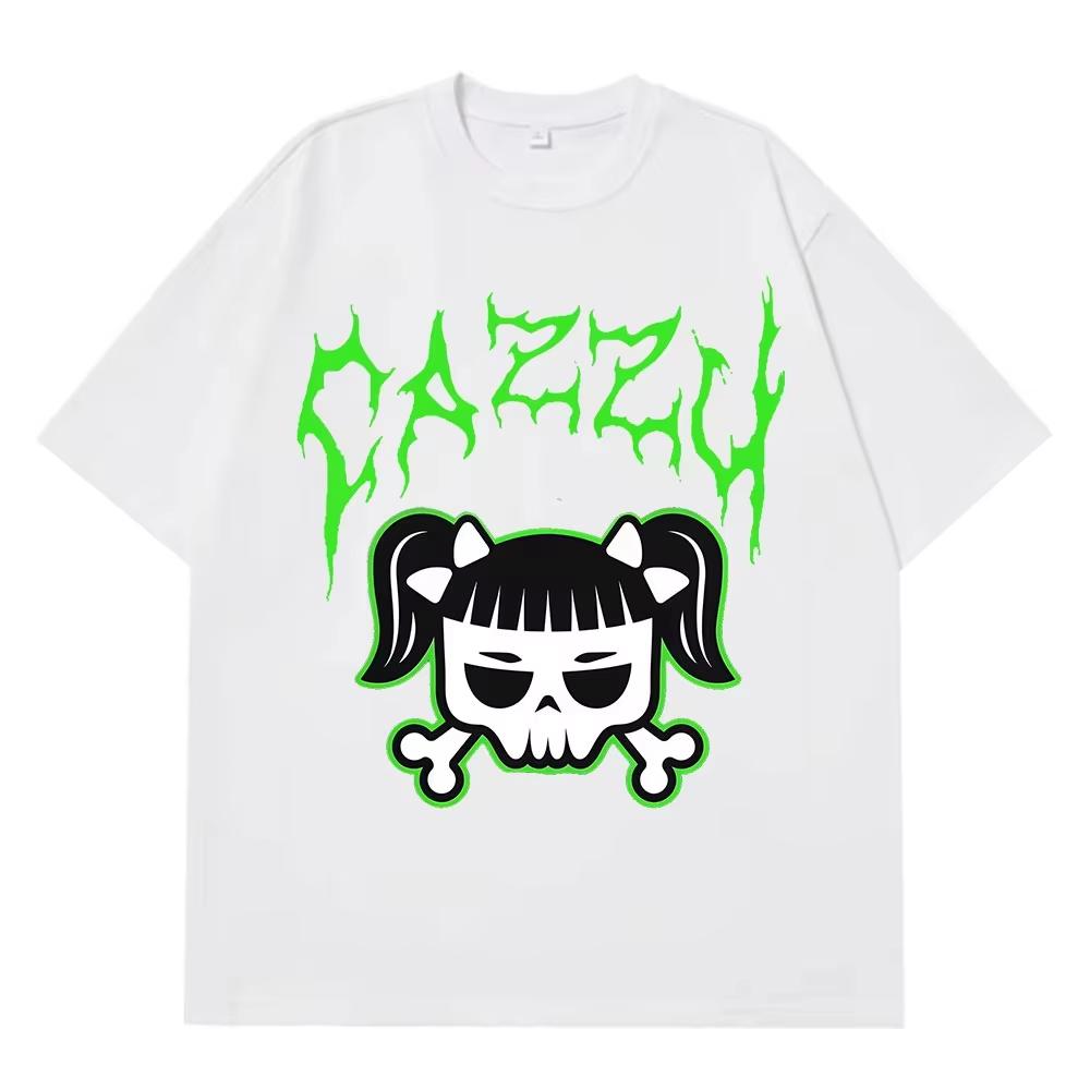 Cazzu Funny Print Unisex T Shirt, Oversized Loose Cotton Hip Hop Trendy Casual Short Sleeve Fashion Women And Men T-shirt