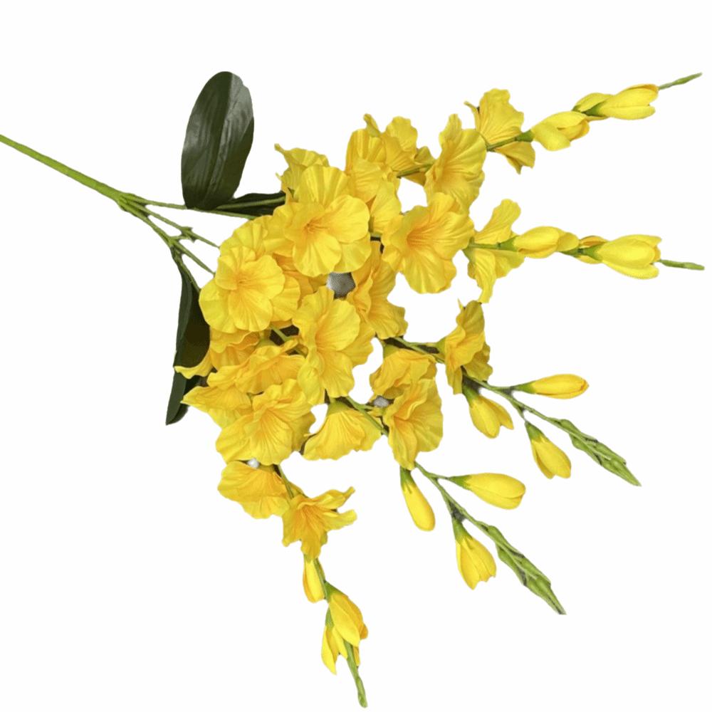 5 Grenar Konstgjord Hyacint Violet Blomma 62cm Konstgjorda Blommor Bröllopsdekoration