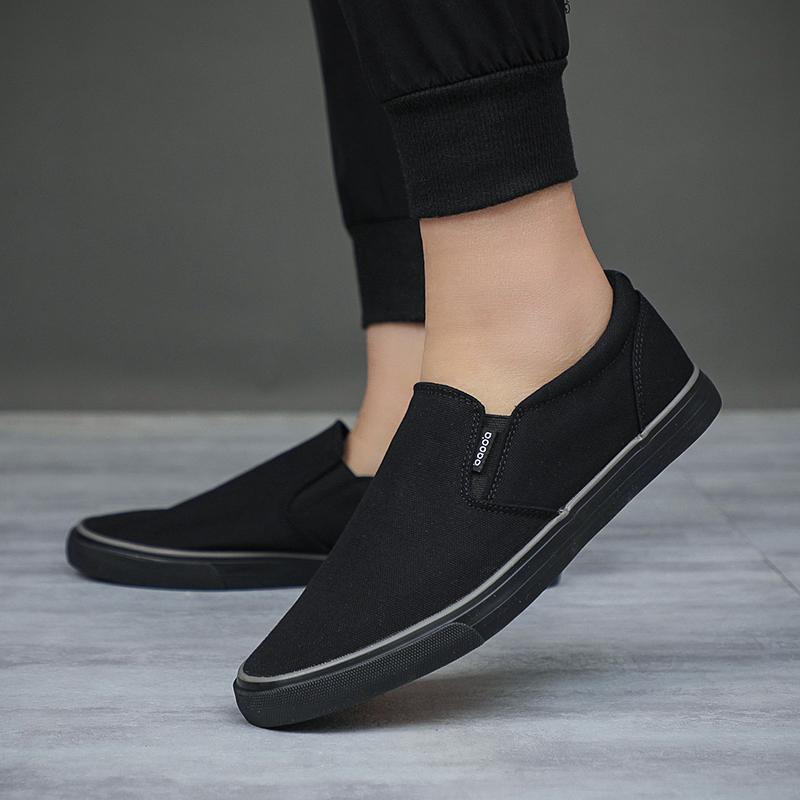 Fashion Men Canvas Shoes Spring Fashion Korean Trend Man Vulcanized Shoes Lace-up White Casual Shoes Men Sneakers Tenis Masculino BM-007