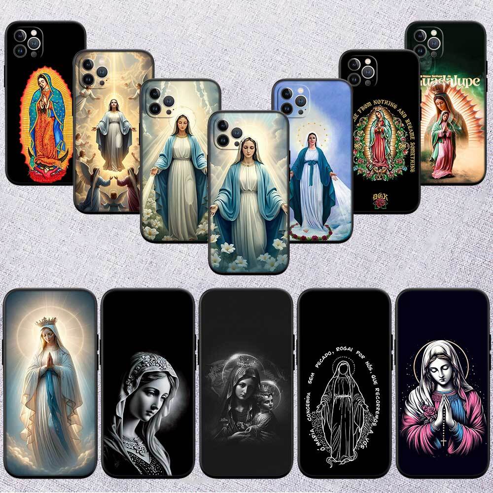 Virgen Maria Case for Samsung M55 M35 M15 A02 A05S A05 A06 A15 A12 A13 A10 A16 A20 A22 A24 A25 A30 A31 A32 A33 A35 A42 A50