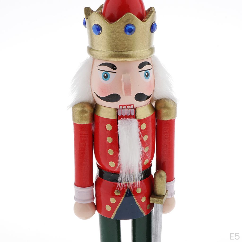 30cm Holzsoldat Nussknacker auf Ständer - Neuheit Weihnachtsdekoration Heimdeko Geschenke