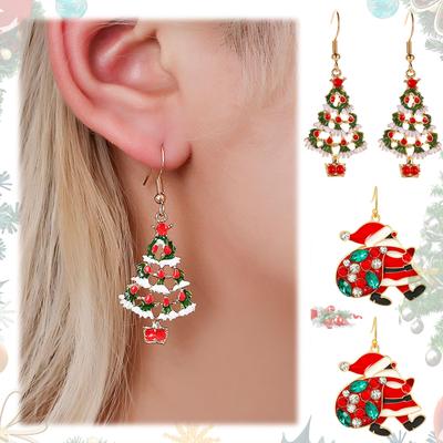 Christmas Earrings Fashion Creative Christmas Decoration Holiday Commemorative Earrings Gift