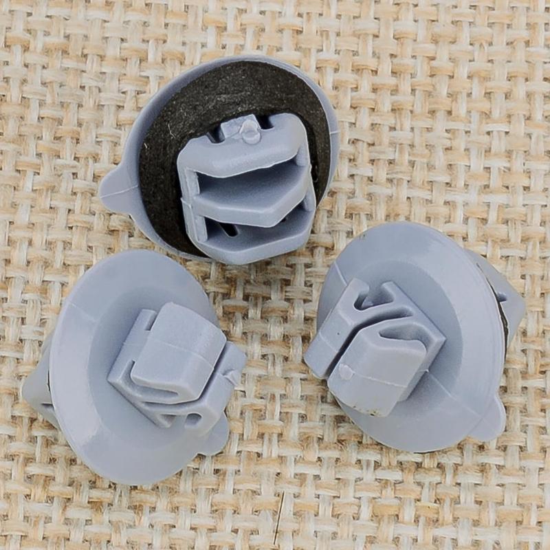 50pcs/set Car Fender Flare Exterior Side Door Moulding Clips Retainer Fastener Fit for Toyota Grey