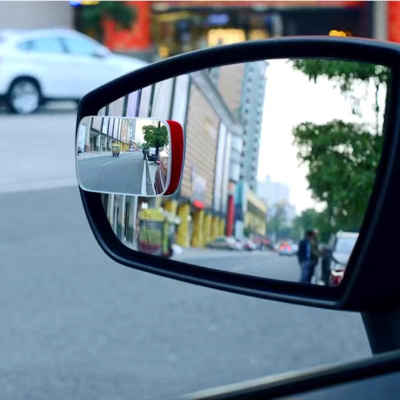 Auto Totwinkelspiegel Verstellbar Rahmenloses Glas Weitwinkel 360 Grad Verstellbar Klarer Rückspiegel Zusatzspiegel Fahrsicherheit