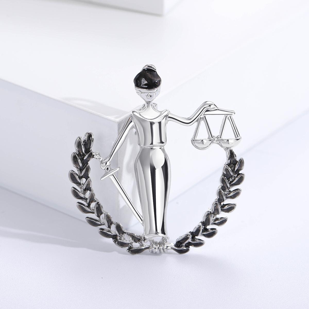 

Креативная брошь в виде созвездия Весов из золота и серебра для мужчин и женщин, металлическая праздничная брошь-булавка в подарок