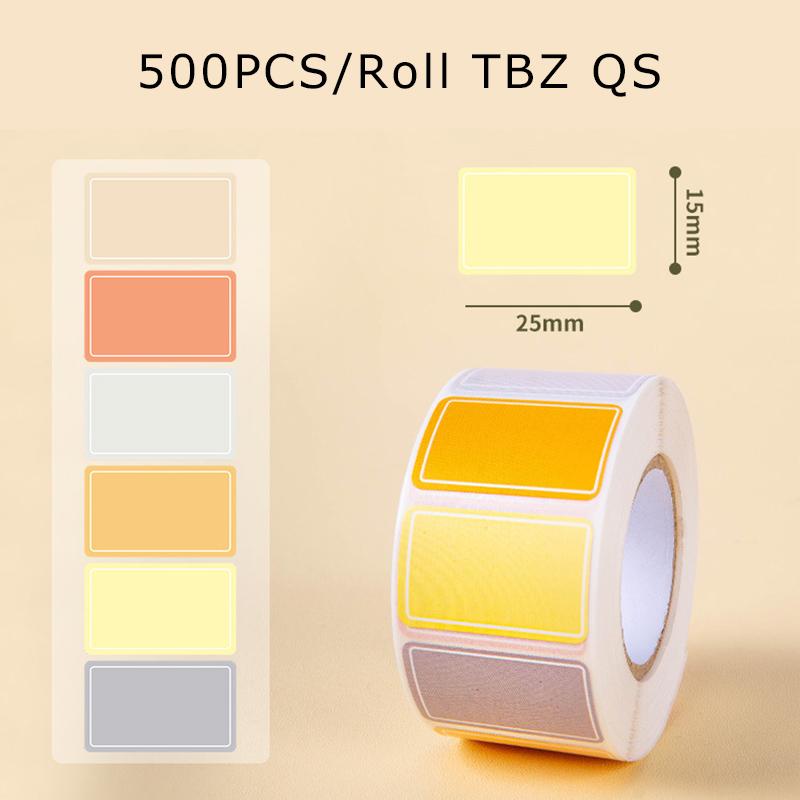 Roll Package Colorful Label Sticker Waterproof Art Paper Colored Tags School Office File Classification Writable Mark Supply ZYF