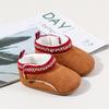 Winter Baby Warm Snow Boots Girls Low-top Cotton Shoes Boys Short Boots Fur Inside Little Princess Suede Upper Baby Shoes
